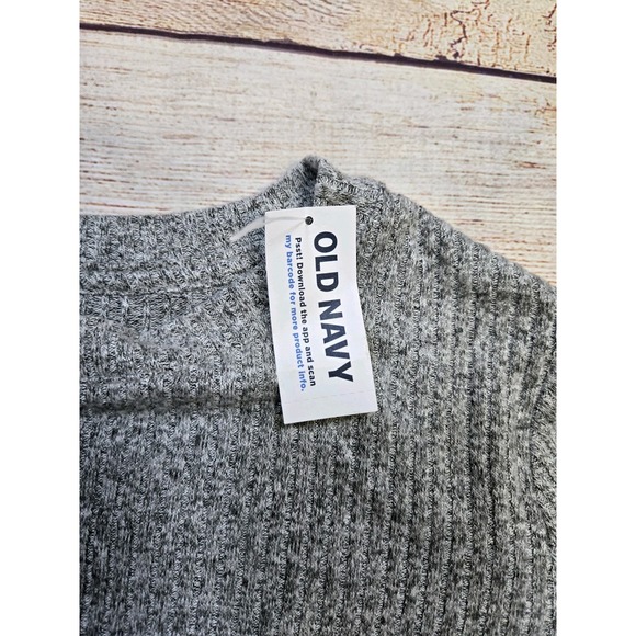 Old Navy Kid Girl Ribbed Knit Soft Spun Knit Gray Long‎ Sleeve Top Size Medium 8 - Picture 3 of 8